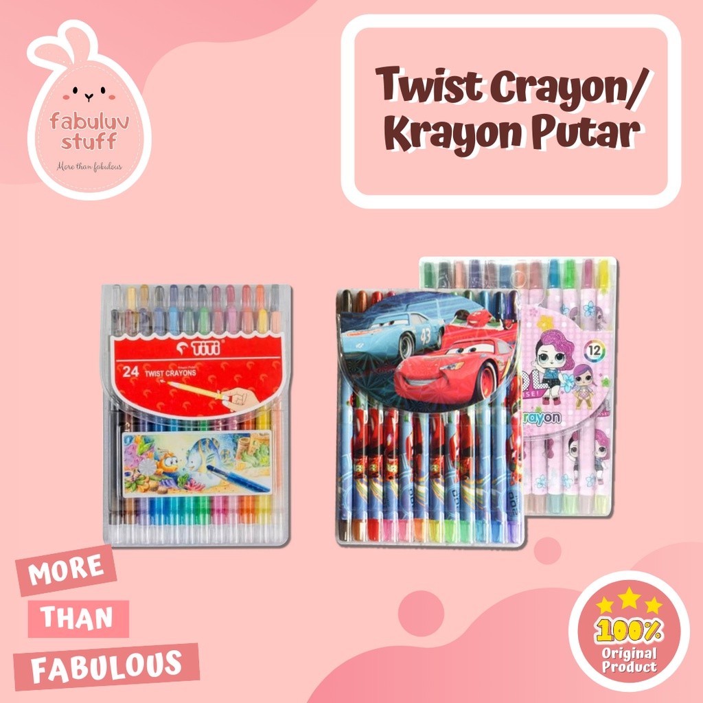 

ATK ~ Crayon Putar / Twist Crayon / Roll Crayol / Kerayon Rol isi 12