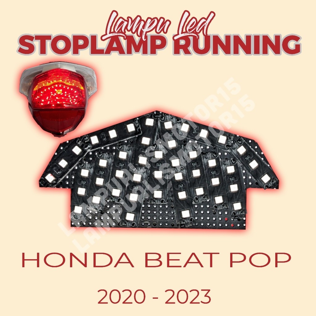 LAMPU STOPLAMP RUNNING BEAT POP LAMPU REM BELAKANG VARIASI