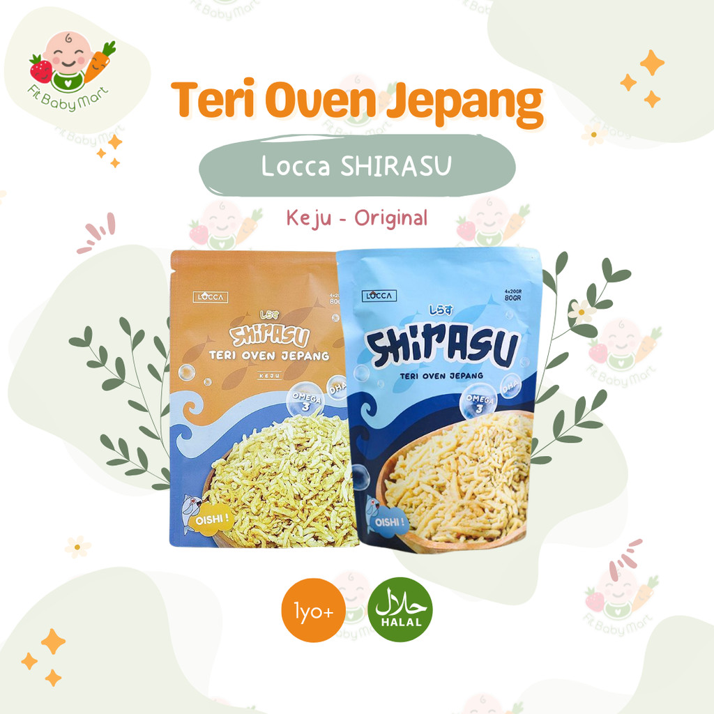 

LOCCA Shirasu - Teri Oven Jepang | Snack Cemilan Anak Tanpa Pengawet