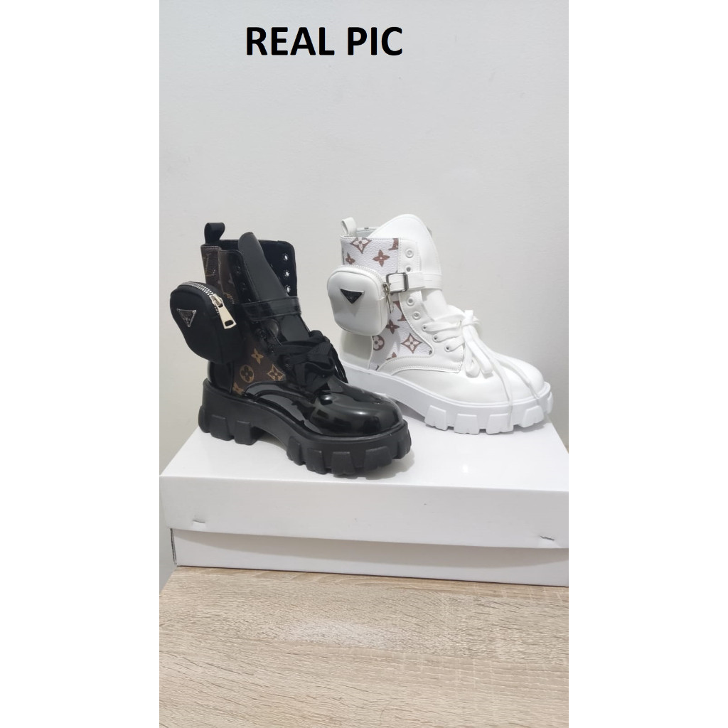 Murah J&Y Joy & Young Sepatu Wanita Heels Hak 1540 Boot Lv Trendy Heels 5Cm Elegan Cantik Pesta