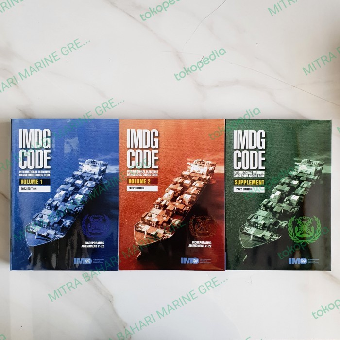 

IMDG Code Volume 1, 2, Supplement 2022 Edition (3 Buku)