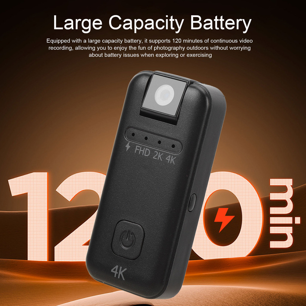 kamera mini vlog Full HD 4K micro Hands Free rotate 180 derajat DV Sport video recording motor pocke