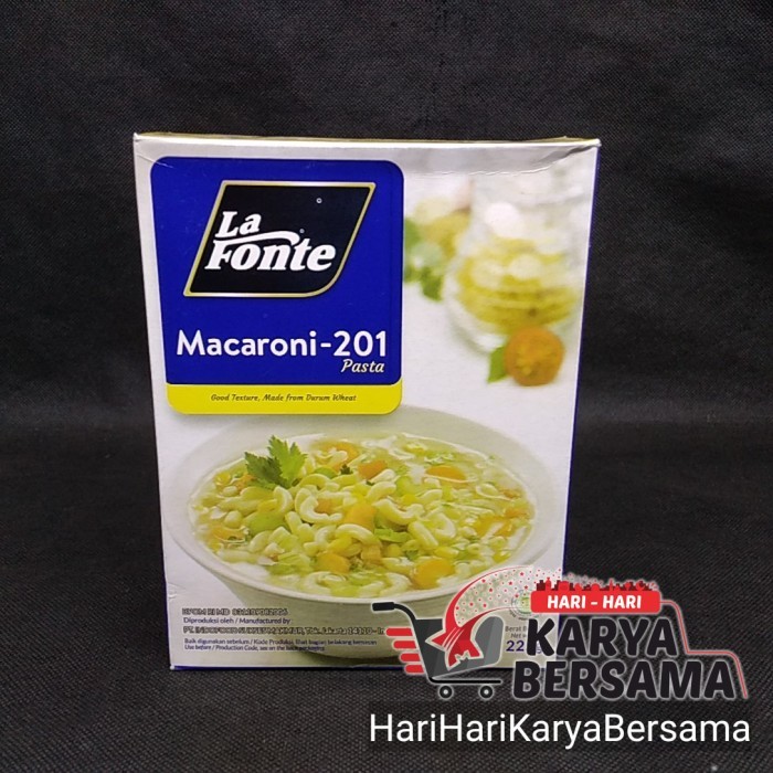 

LA FONTE MACARONI -201 PASTA 225GR