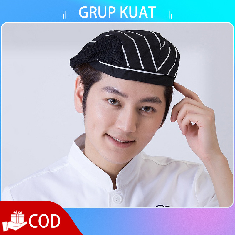 Topi Chef Hitam Topi Koki Dewasa Topi Koki Lucu Kualitas Premiumtopi Masak Topi Topi Chef Jepang