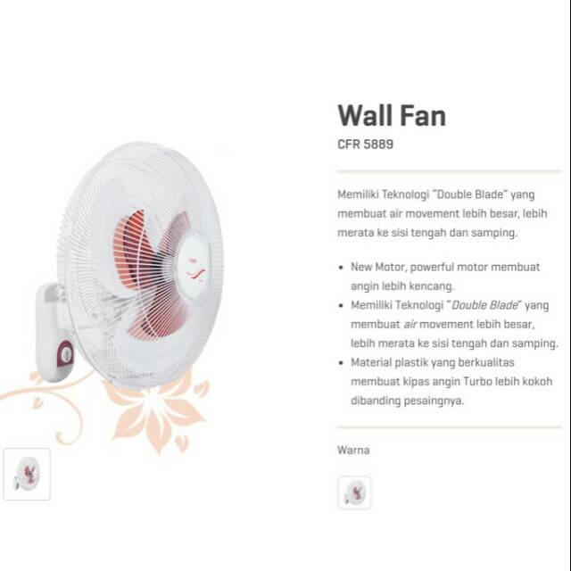 TURBO CFR5889 Kipas Angin dinding CFR 5889 - PROMO Garansi
