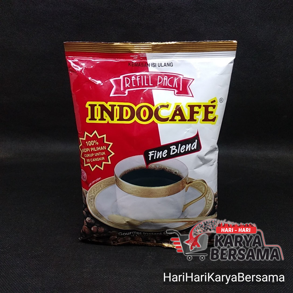 

MINUMAN KOPI BUBUK INDOCAFE FINE BLEND REFILL PACK 100GR