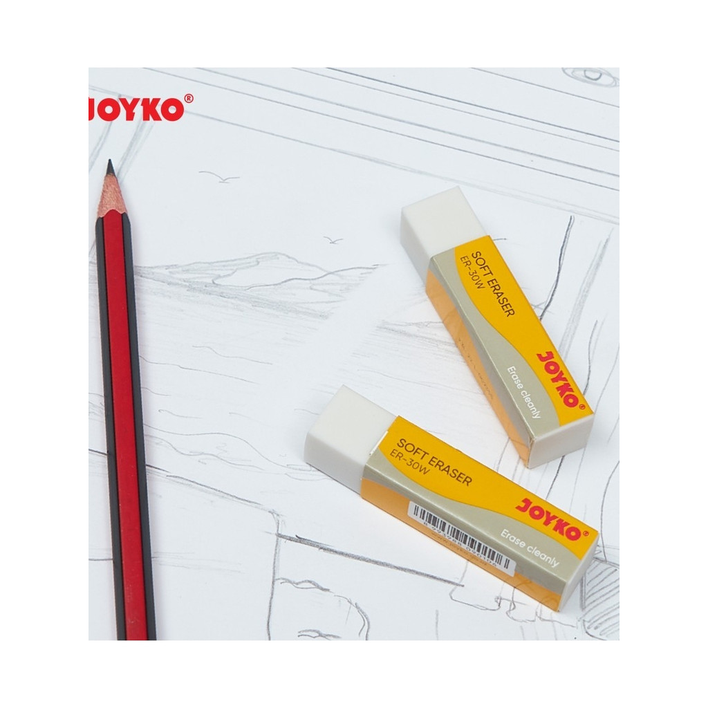 

MW - Penghapus pencil warna putih - JOYKO Eraser 526-B40P Penghapus Kecil - JOYKO Eraser ER-30W