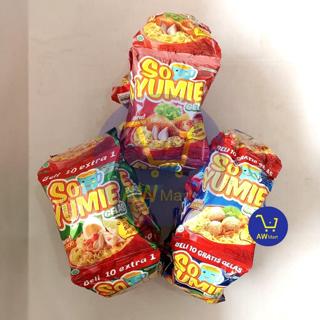 

SO YUMIE GELAS RENCENG 10 SACHET X 30GR - MIE INSTANT GELAS RENCENG