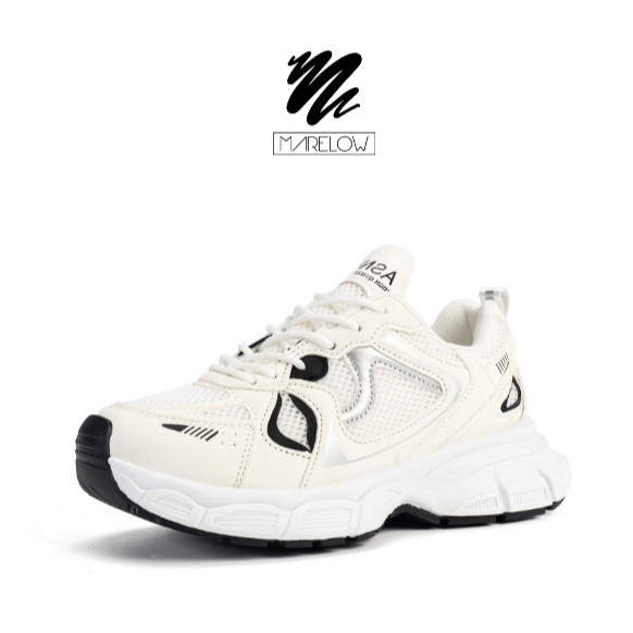 Marelow® Kevinka White - Sepatu Sneakers Sport Korean Style Wanita