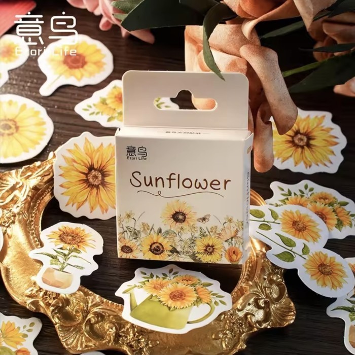 

Sticker Deco Sticker Journal Scrapbook Stiker Diary Sunflower