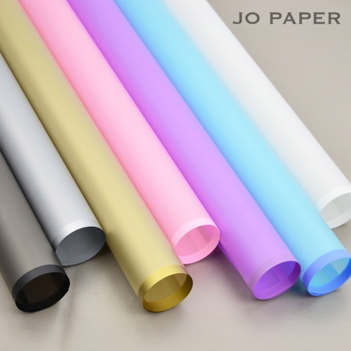 

RB001 [5 LEMBAR] Flower Wrapping Paper Transparan List Kertas