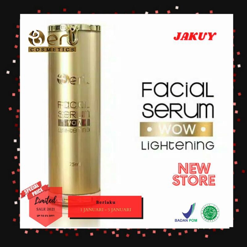 Berl Wow Lightening Serum Wajah Pembersih Wajah Alat Pembersih Wajah Kecantikan