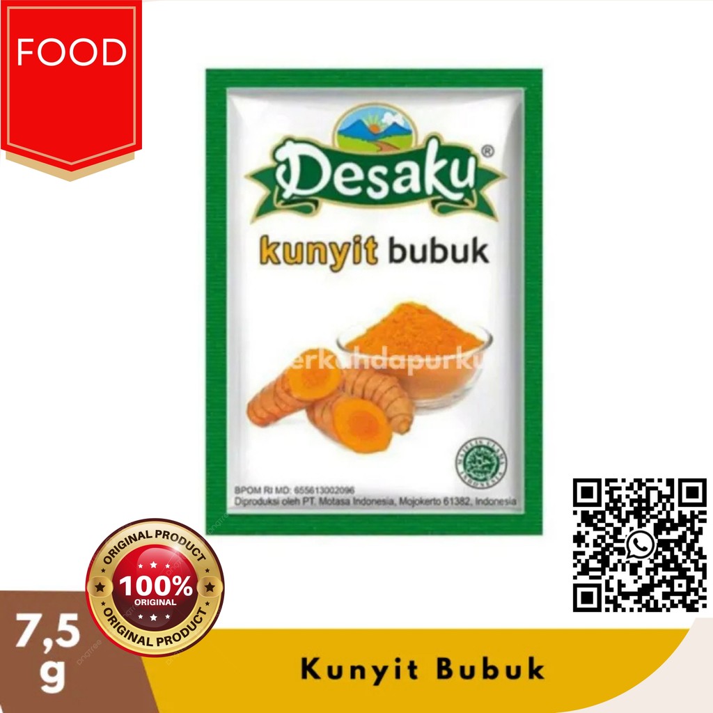 

Desaku Kunyit Bubuk 10g 1x2x12 Bumbu Instan Termurah