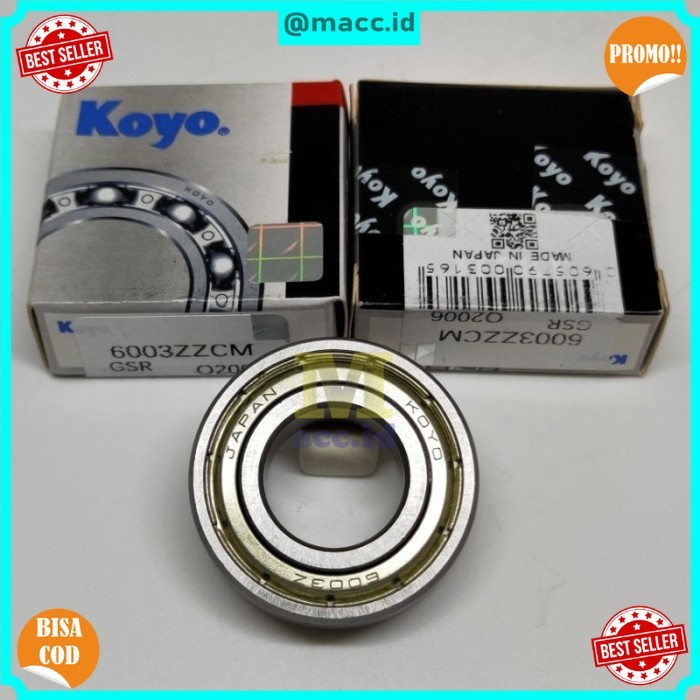 PROMO MACCID BEARING 6003 ZZ KOYO 6003ZZ KOYO