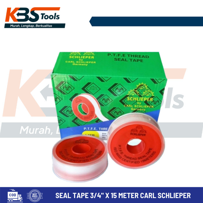 

Seal Tape 3/4" x 15 Meter JUMBO - Isolasi Pipa Kran Air 19mm x 15M