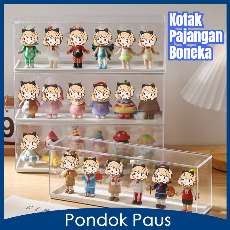 Rak Acrylic Box Organizer Storage Transparent Acrylic Box Kotak Pajangan Nendoroid