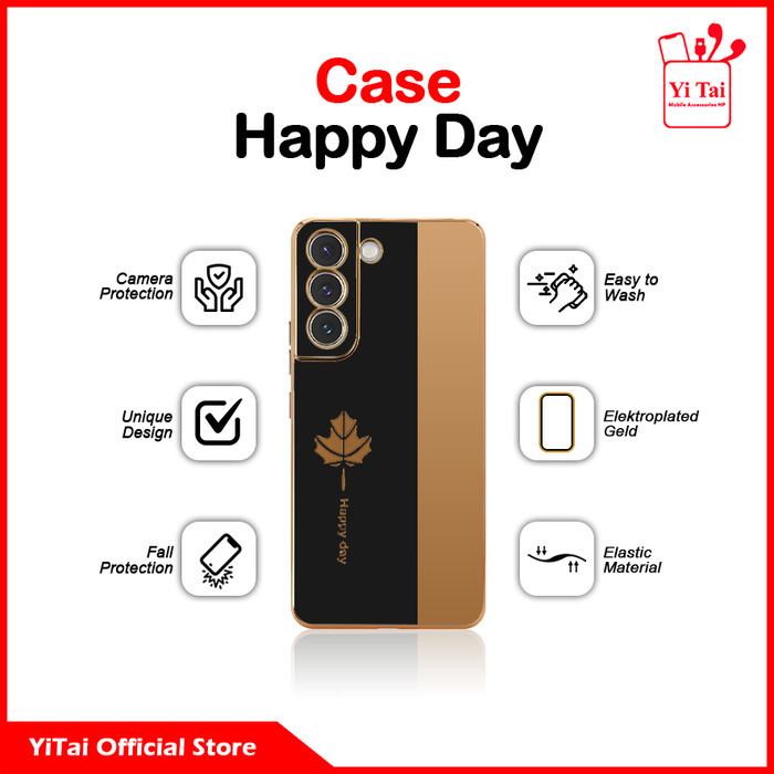 YI TAI - YC65 Case Happy Day Huawei Y7 2018 Y7 Prime 2018 Y7 Pro 2018 Y7 2019 Y7 Prime 2019 Y7 Pro 2