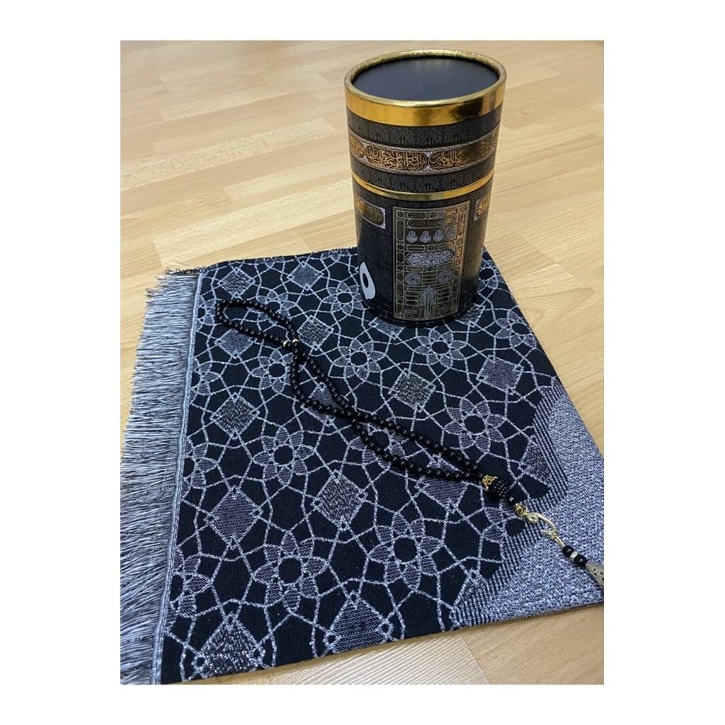 Sajadah Turkey Tebal Hitam / Sajadah Turki Hitam / Sajadah Besar Hitam