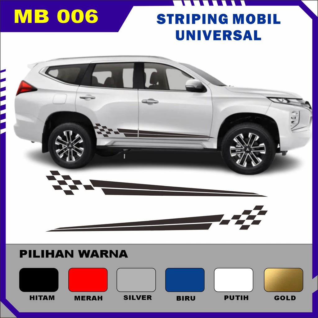 

YS Cutting Sticker Mobil code MB006 Striping Mobil universal bisa untuk semua jenis mobil/cutting stiker pintu mobil