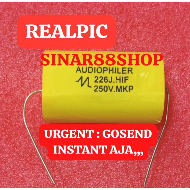 Hrg 1 pcs / buah MKP 22uf 226 250V Audiophiler MKP226J 250V MKP226 MKP22uf NONPOLAR CAPASITOR KAPASI