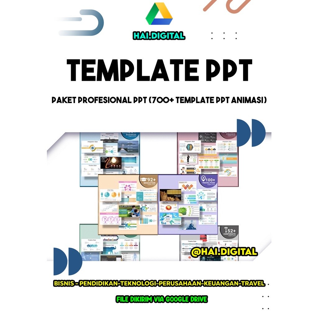 (700+ Template PPT Animasi) Paket Profesional Power Point - Premium PowerPoint Template Packs