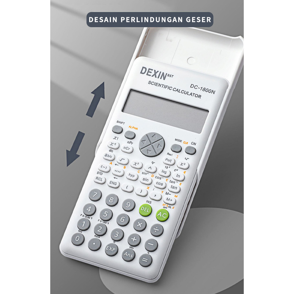 

YUH Kalkulator Ilmiah 240 Kalkulator Fungsi Scientific Kalkulator Alat Hitung Kalkulator 6 Warna -