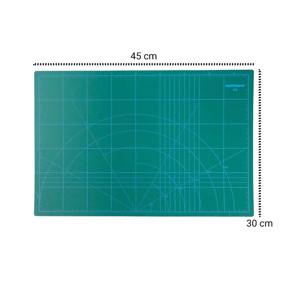 

Taffware Alas Potong Work Cutting Mat Pad A3 45x30cm / Cutting Mat Dua Sisi Alat DIY Cutting Board Lapisan tebal / Alas Papan untuk potong kertas HVS, Foto, Art Paper