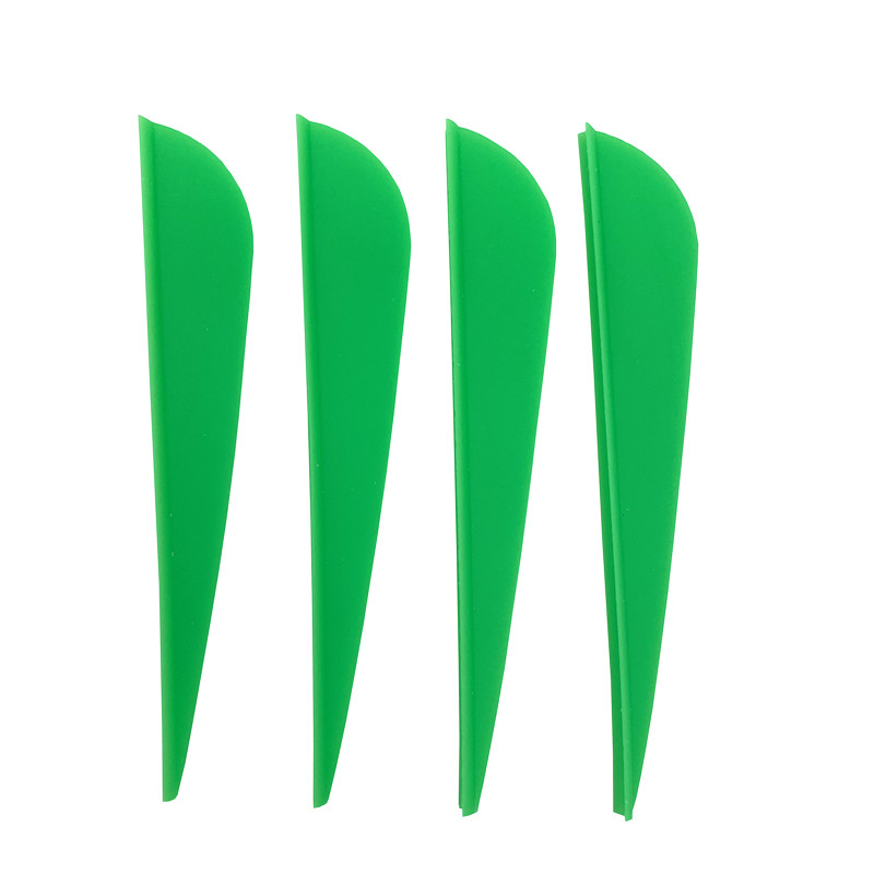 50pcs/lot Rubber Arrow Vanes 2 / 2.5 / 3 / 4 / 5 inches Plastic Fletch Vanes Archery Feathers for ar