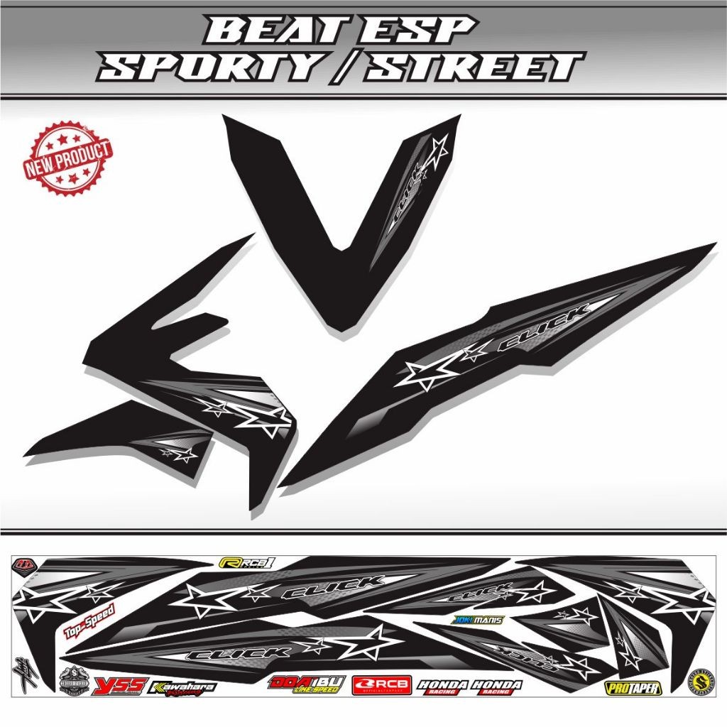 VARIASI VARIASI STIKER BEAT SPORTY 2016 / VARIASI STRIPING BEAT ESP 2017 BEAT STREET