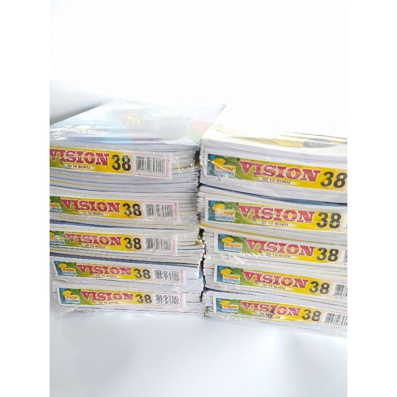 

(COD) Buku Tulis Vision Isi 38/58 lembar (10 pcs)