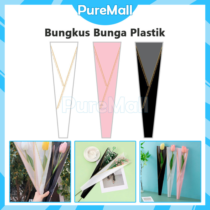 

Single Flower Packing 50 Lembar / Bungkus Bunga Plastik / Buket Plastik Bungkus