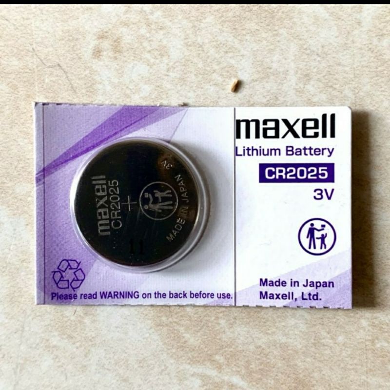 Original maxell CR2025 CR 2025 Baterai batre remot mobil, mainan, caculator, jam tangan, dll