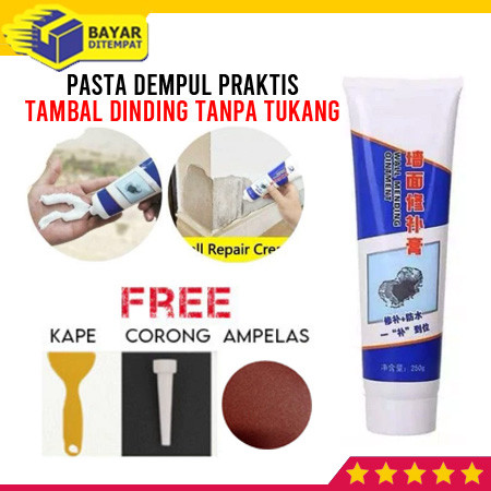 Dempul Pasta  Krim Penutup Tambal Lubang Tembok Dinding