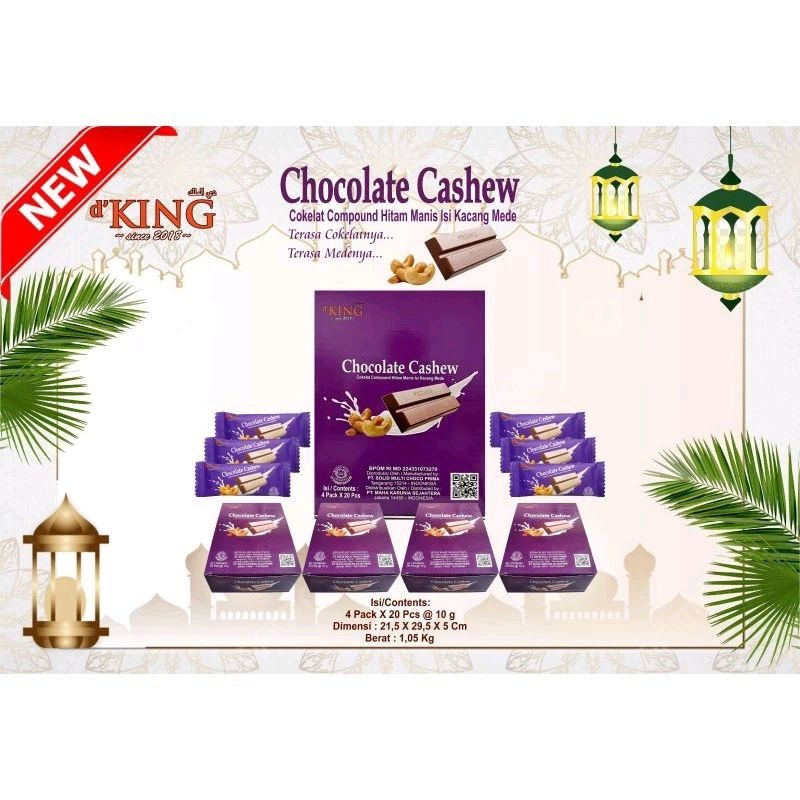 

TERMURAH Coklat CASHEW Isi 80Pcs/Coklat Kacang Mede