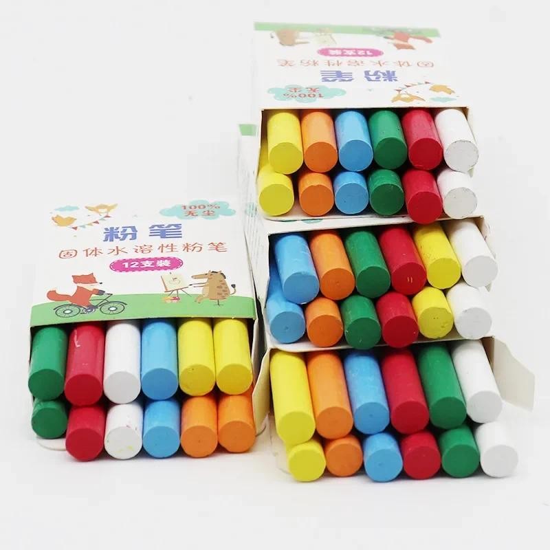 

4/6/12pcs Non-toxic Blackboard Whiteboard Dust Free Chalks Painting Drawing Pens Kawaii Chalk Markers for School Office Supplies