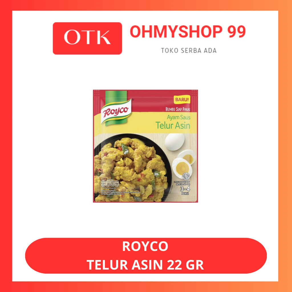 

Royco Bumbu Instan Ayam Saus Telur Asin 22gr
