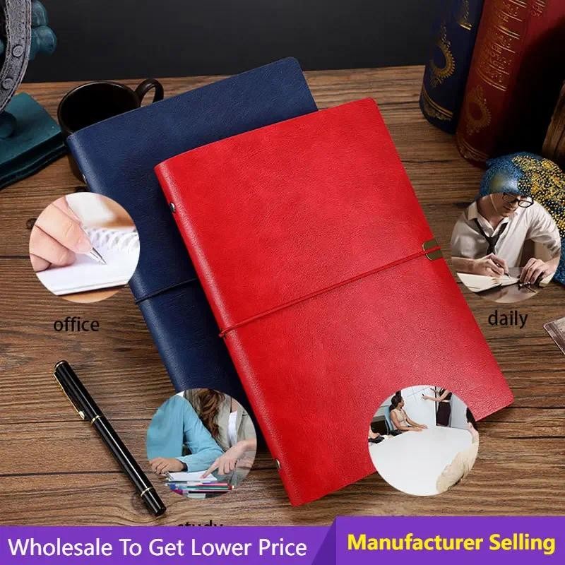 

2022 Office School Gift Faux Leather Spiral Notebook A5 A6 Soft Note Book Cover Travel Journal Diary Planner Ring Binder