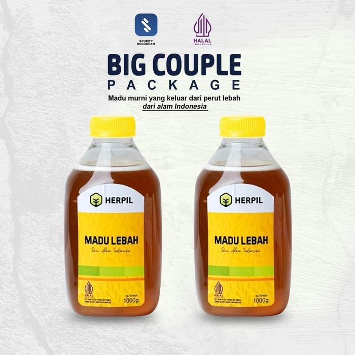 

[COD] BIG COUPLE [MADU LEBAH HERPIL] Madu Asli Murni Nektar Multiflora 2 Kg Murni 100% Honey