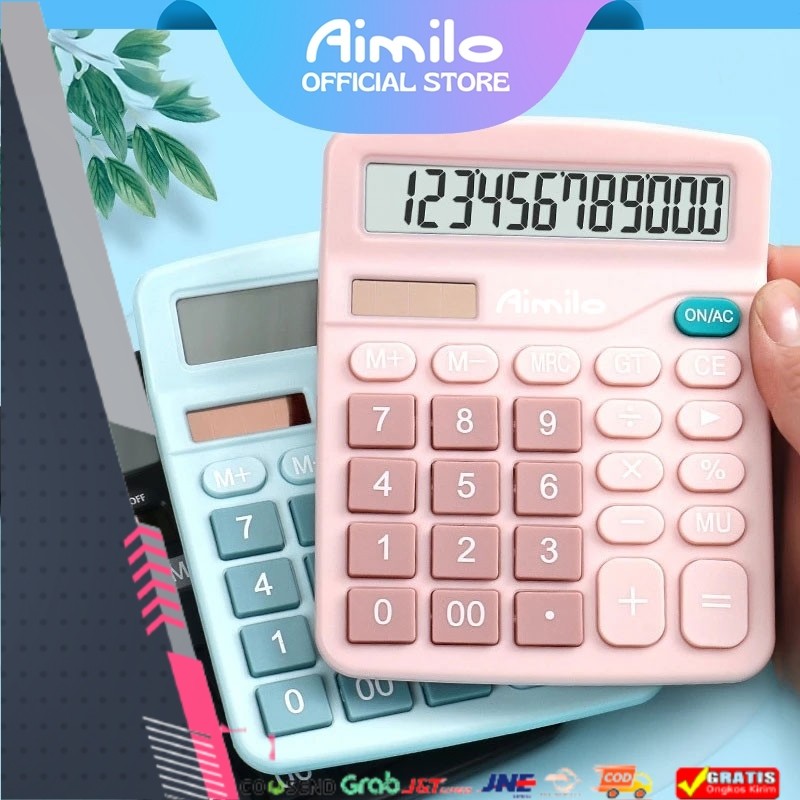 

TERMURAH [READY] Aimilo Kalkulator Digital 12-Bit Dual Energi Baterai dan Energi Surya Caclulator Check Double Power