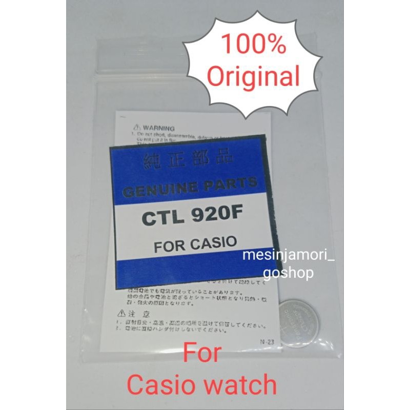 baterai solar CTL920F CTL920 Casio tough solar original