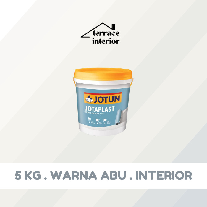 Cat Tembok Jotaplast Jotun Warna Abu 5 kg