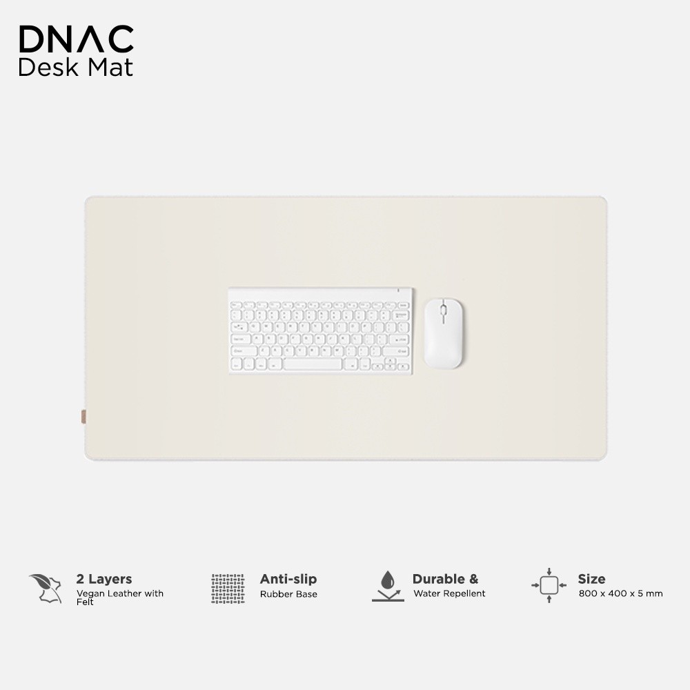DNAC Minimalistic Desk mat Mousepad Leather from DNAC - Gray