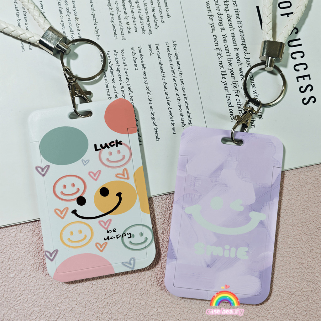 

ID Card Holder Motif Kawall Tempat Kartu Smile Pattern Photocard Photo Card Tali Lanyard Kelas Atas Mendukung Diskon Pesanan Hadiah Korea Tempat Pelindung Kartu Nama Photocard Sekolah Kantor Photocard Photo Card