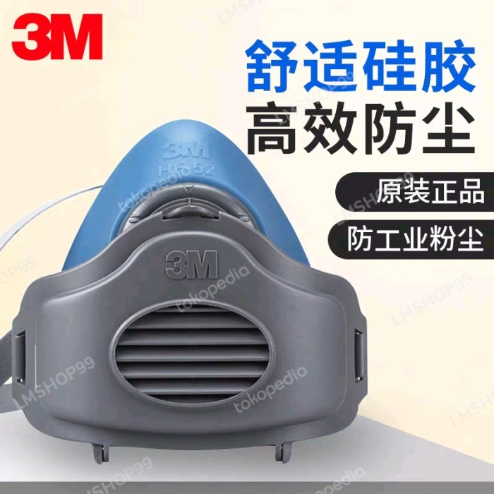 

Masker Respirator 3M HF-52 + Half Mask 3700 3M 2 in 1
