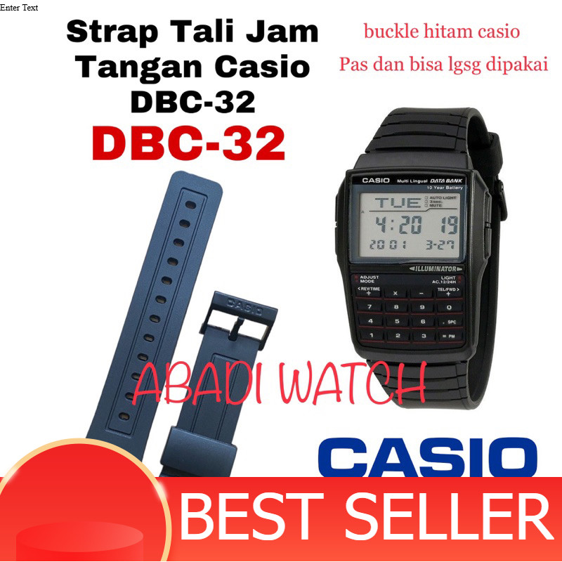 TERBARU Tali Jam Tangan Casio Databank DBC32 DBC 32 DBC-32 DBC62 DBC 62 DBC150 DBC 150 DBC-150 DBC30