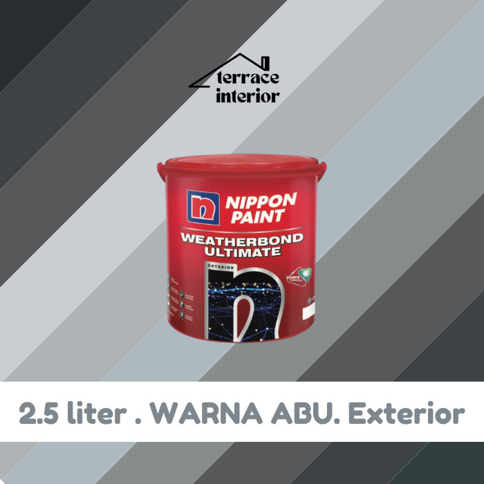 Cat Tembok Nippon Paint Ultimate Warna Abu 2.5 L
