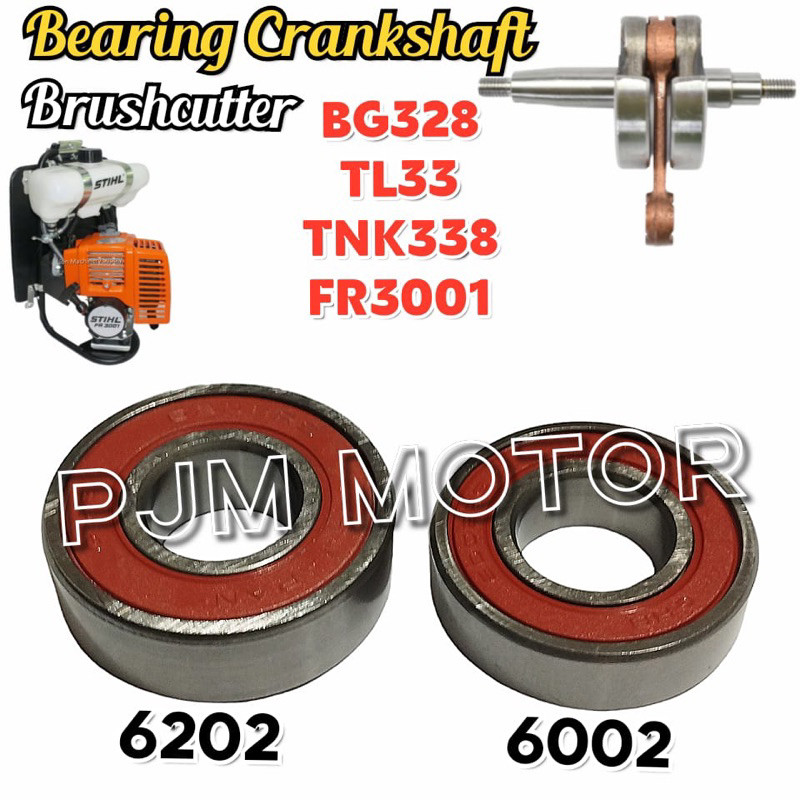 

328 Bearing set Lahar Komplit mesin potong rumput brush cutter 318 338 TL33 TL30 Fr3001 amplas