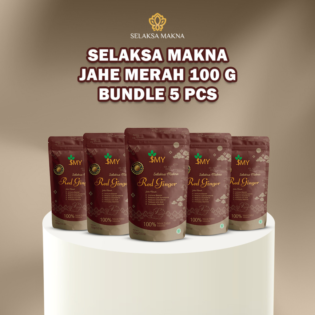 

SELAKSA MAKNA Jahe Merah Original 100gr Paket isi 5pcs