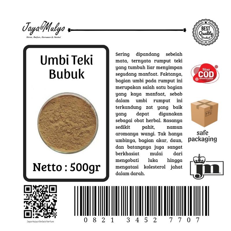 

Umbi Teki Bubuk (500gr)