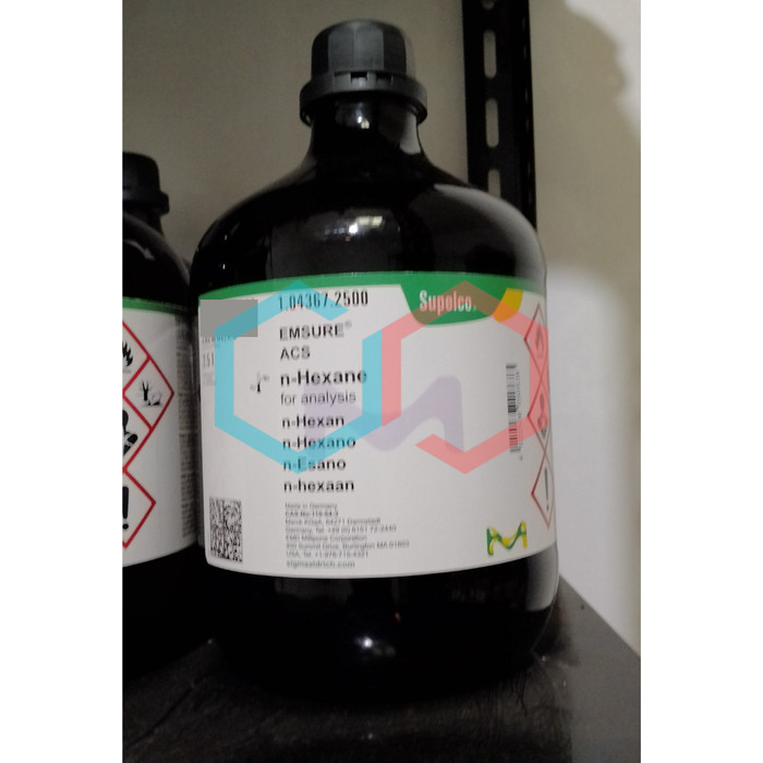 n-heksan / n-hexane pro analis Repack  50 mL Merck 104367 nnH005